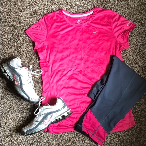 Nike Tops - Hot pink nike tee